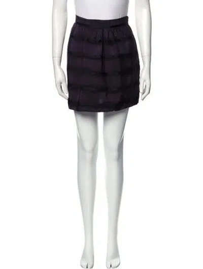 Pre-owned Cynthia Rowley Mini Skirt In Purple