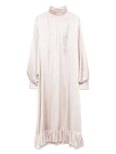 Cynthia Rowley Monroe Kleid Aus Seiden-charmeuse In Nude