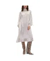 Cynthia Rowley Monroe Silk Charmeuse Dress In Stone