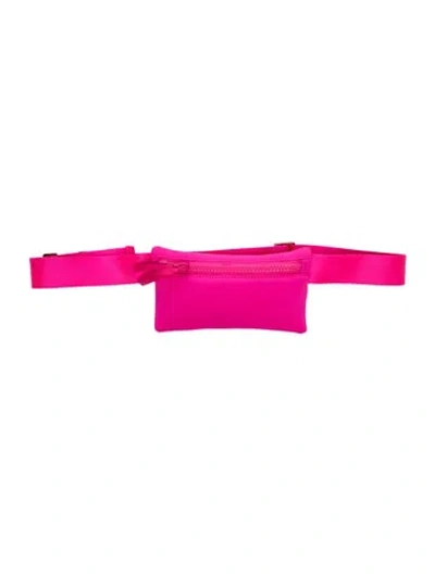 Pre-owned Cynthia Rowley Neoprene Belt Bag In Pink