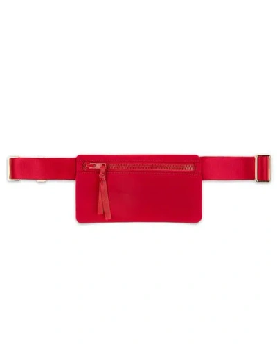 Cynthia Rowley Neoprene Belt Bag In Red