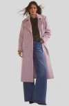 Cynthia Rowley Noa Wool Cocoon Coat In Lavender