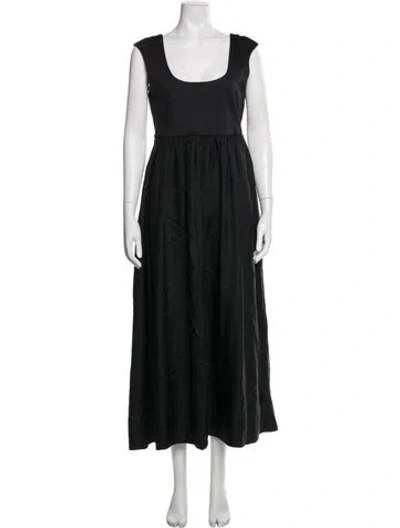 Pre-owned Cynthia Rowley Nylon Long Dress In Black