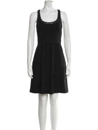 Pre-owned Cynthia Rowley Nylon Mini Dress In Black