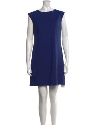 Pre-owned Cynthia Rowley Nylon Mini Dress In Blue