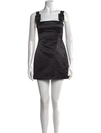 Pre-owned Cynthia Rowley Nylon Mini Dress W/ Tags In Black