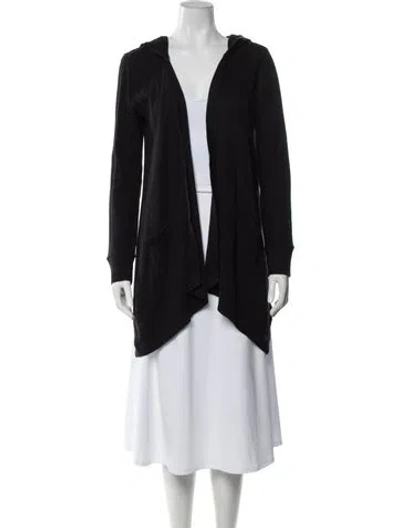 Pre-owned Cynthia Rowley Open Front Sweater In Black