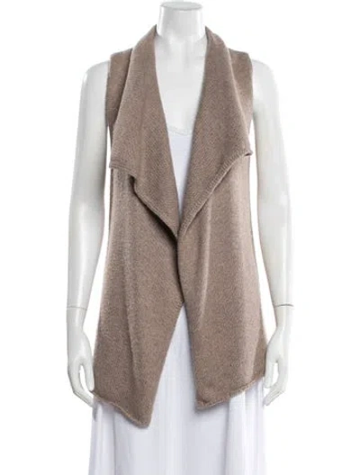 Pre-owned Cynthia Rowley Open Front Sweater In Neutral