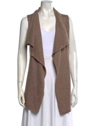 Pre-owned Cynthia Rowley Open Front Sweater In Neutral