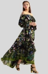 Cynthia Rowley Ophelia Dress In Black Floral