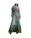 Cynthia Rowley Silk Dress In Blue Floral