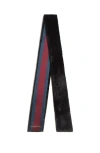 Cynthia Rowley Out East Faux Fur Silk Scarf In Black