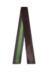 Cynthia Rowley Out East Faux Fur Silk Scarf In Brown