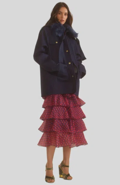 Cynthia Rowley Outward Bound Jacket In Denim