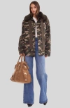 Cynthia Rowley Outward Bound Jacket In Green Camo