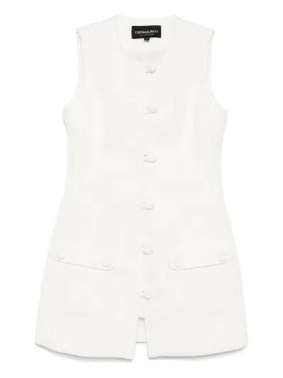 Cynthia Rowley Paige Jacquard Mini Dress In White
