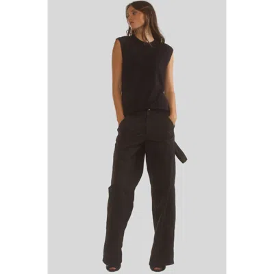 Cynthia Rowley Painter Pants In Black