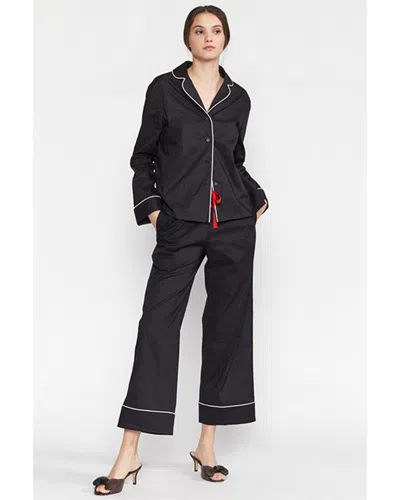 Cynthia Rowley Pajama Pant In Black