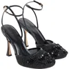 Cynthia Rowley Palau Embellished Mesh Heel In Black