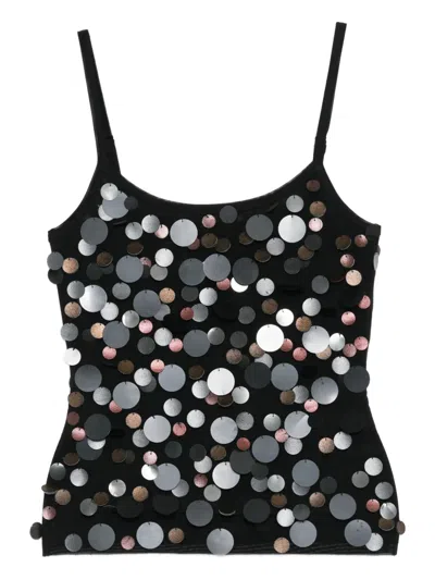 Cynthia Rowley Paola Top In Black