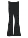 Cynthia Rowley Peekaboo Trousers In Black