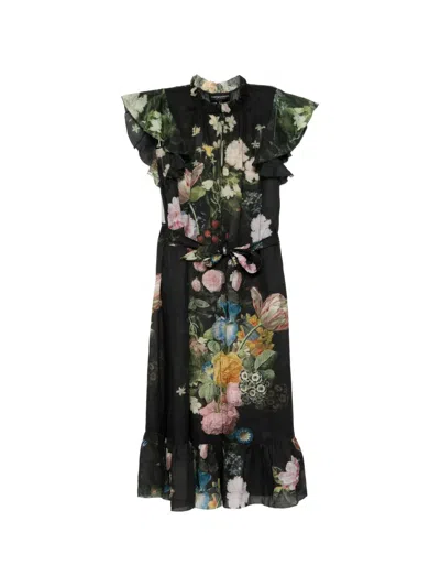 Cynthia Rowley Portofino Maxi Dress In Black