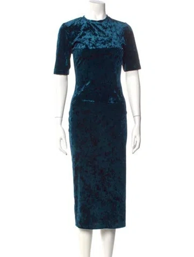 Pre-owned Cynthia Rowley Printed Midi Length Dress W/ Tags In Green