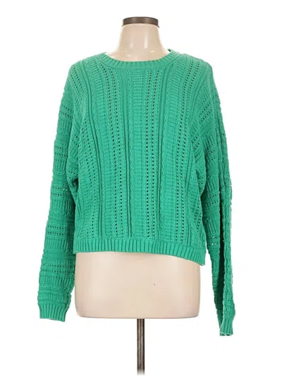 Pre-owned Cynthia Rowley Pullover Sweater In Green