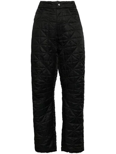 Cynthia Rowley Quilted Horseshoes Pants In Black