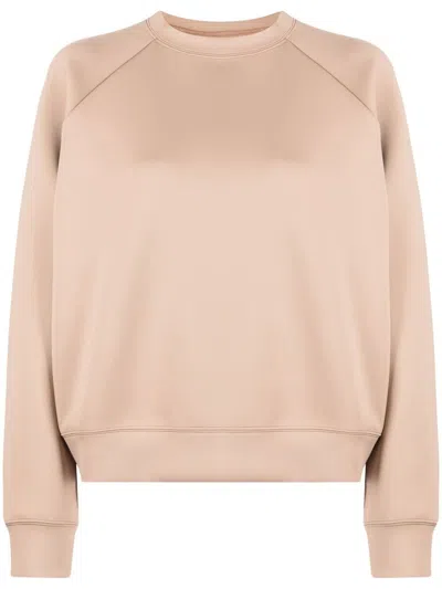 Cynthia Rowley Round-neck Long-sleeved Sweatshirt In Brown