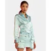 Cynthia Rowley S Cargo Shirt In Blue