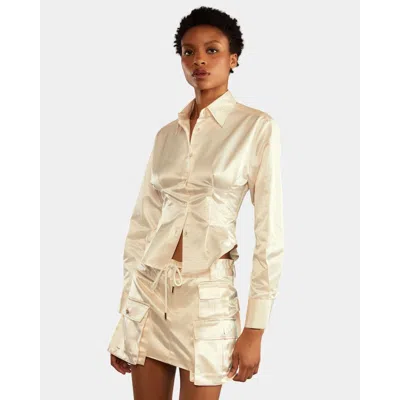 Cynthia Rowley S Cargo Shirt In White