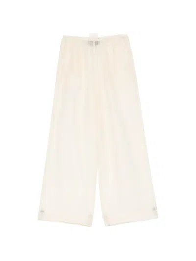 Cynthia Rowley Salina Sheer Trousers In White