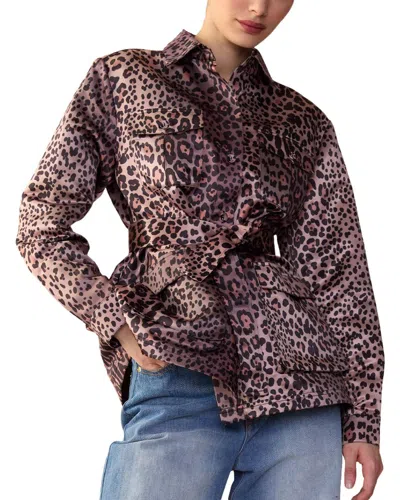 Cynthia Rowley Satin Safari Jacket