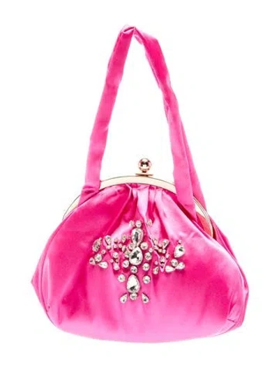 Pre-owned Cynthia Rowley Satin Top Handle Bag W/ Tags In Pink