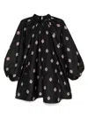 Cynthia Rowley Second Nature Kleid Aus Seidentaft In Schwarz