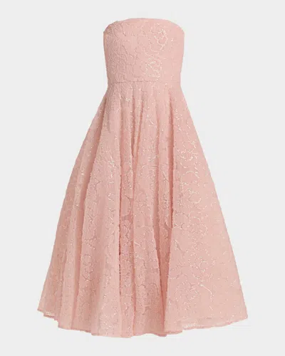 Cynthia Rowley Selina Strapless Cocktail Dress In Pink