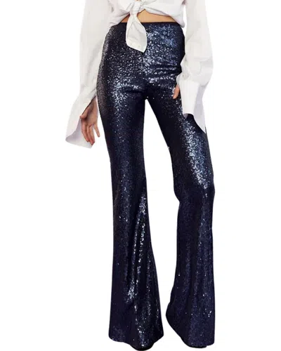 Cynthia Rowley Sequin Trouser In Blue