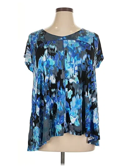 Pre-owned Cynthia Rowley Short Sleeve T-shirt In Blue