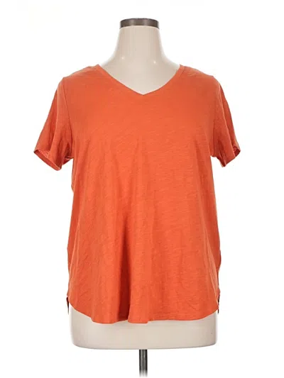 Pre-owned Cynthia Rowley Short Sleeve T-shirt In Orange