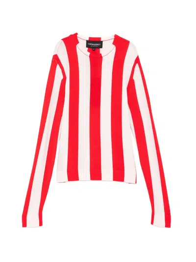 Cynthia Rowley Sideline Striped Sweater In Multi