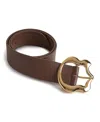 Cynthia Rowley Signature Buckle Belt In Brown