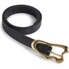 Cynthia Rowley Signature Thin Buckle Belt In Black