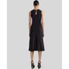 CYNTHIA ROWLEY SILK BIAS SLEEVELESS DRESS