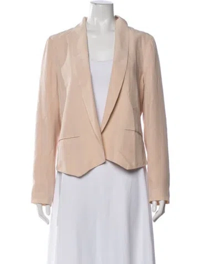 Pre-owned Cynthia Rowley Silk Blazer In Neutral