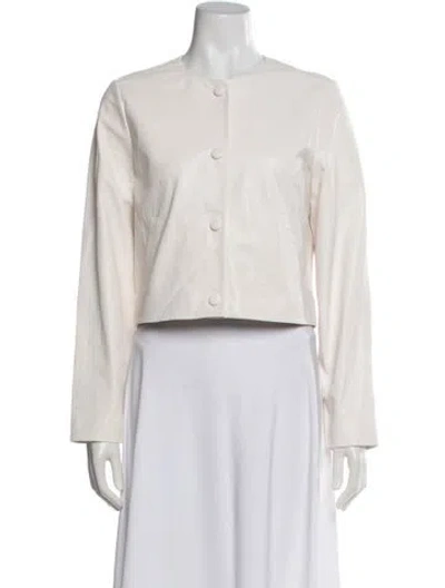 Pre-owned Cynthia Rowley Silk Jacket W/ Tags In Neutrals