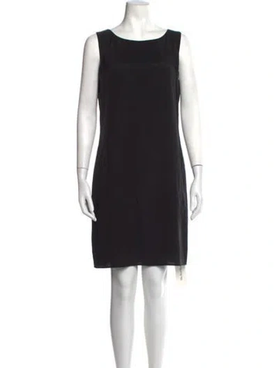 Pre-owned Cynthia Rowley Silk Knee-length Dress In Black