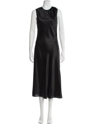 Pre-owned Cynthia Rowley Silk Long Dress In Brown