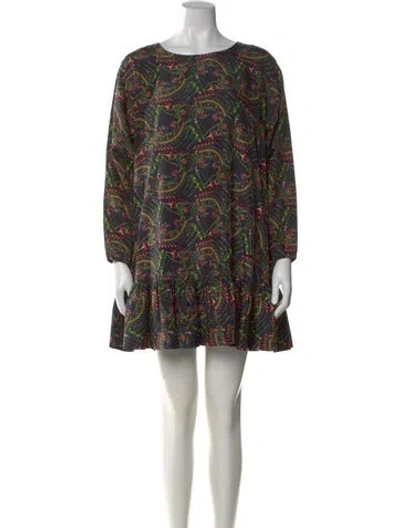 Pre-owned Cynthia Rowley Silk Mini Dress In Black