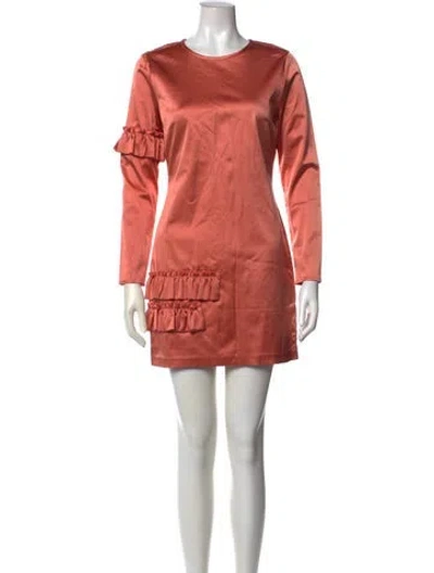 Pre-owned Cynthia Rowley Silk Mini Dress In Pink
